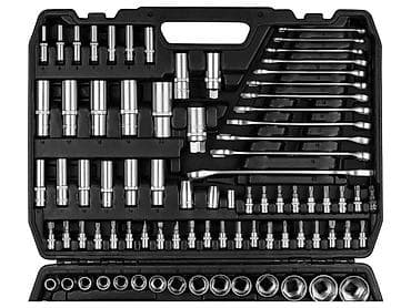 немецкий набор ключей: Набор инструментов. Набор головок и ключей 216 предметов — 4