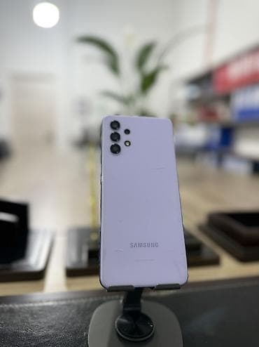 mi stick: Samsung Galaxy A32 5G, Б/у, 128 ГБ, цвет - Голубой, 2 SIM — 1