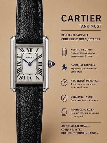 ✨ Cartier Tank ✨ 💎 Классические унисекс часы Cartier Tank с культовым at lalafo.kg ✨ Cartier Tank ✨ 💎 Классические унисекс часы Cartier Tank с культовым