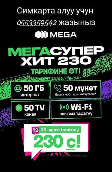 Тариф «МегаСупер Хит 230» от MEGA "Улуттук мобильный интернет" — 1