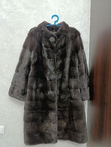 second hend: Шуба, Норка, По колено, Трансформер, XL — 1