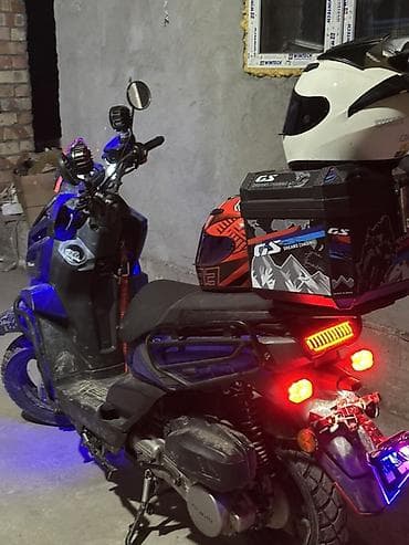 мини мапед: Скутер/мопед с доработками освещения и туристическим обвесом Основные — 3