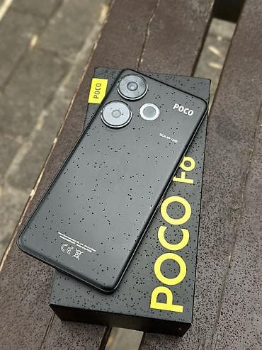 iphone replika: Poco F6, Новый, 256 ГБ, цвет - Черный, 1 SIM, 2 SIM, eSIM — 1