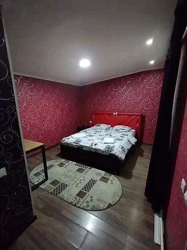 hostel osh: 1 комната, Душевая кабина, Постельное белье, Кондиционер — 3