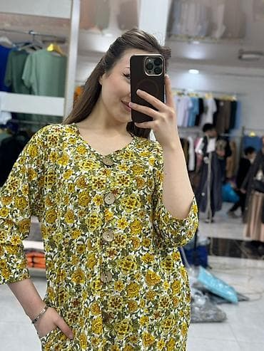 Повседневное платье, Лето, Длинная модель, Стандарт