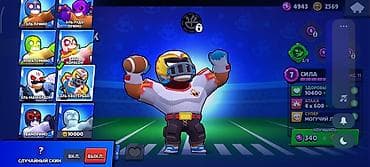 Аккаунт Brawl Stars с прокачанными бойцами и редкими скинами. Состав — 4