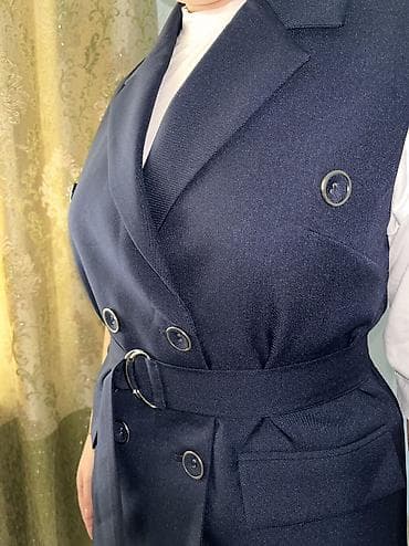 классом выше: Новый Женский комплект в классическом стиле: удлинённый жилет без — 5