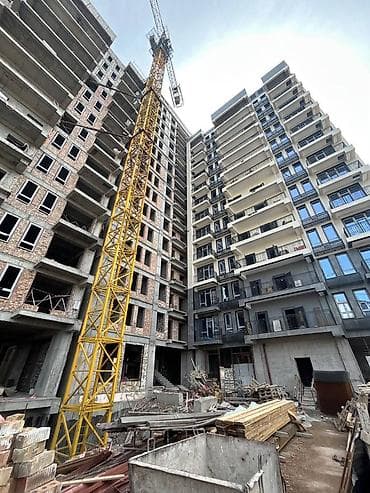 Квартиры: 2 комнаты, 65 м², Асанбай мкр 4 этаж, ПСО (под самоотделку) — 1