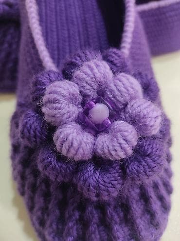 фиолетовая: Домашние тапочки, 38.5, Новый, цвет - Фиолетовый, Самовывоз — 6