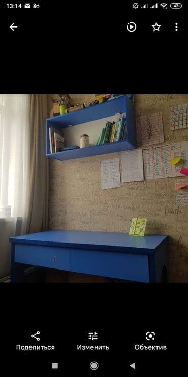 шифонер б у: СРОЧНО Продаю б/у двухдверный шкаф, стол и книжную полку в детскую — 5