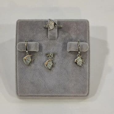 свадебные наборы ручной: Серебряный комплект Рыбка Серебро 925 пробы Есть доставка по городу — 2