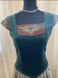 вечерний костюм: Вечернее платье, А-силуэт, Длинная модель, Без рукавов, M — 3