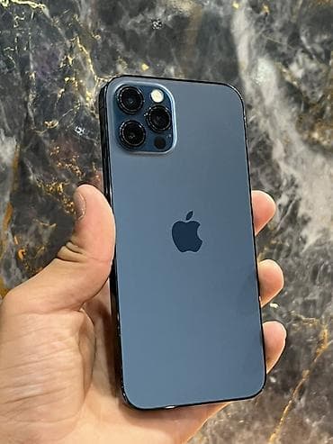 IPhone 12 Pro, Б/у, 128 ГБ, Pacific Blue, Чехол, 78 %