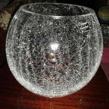 стол стеклянный круглый: Ваза шар стекло прозрачный с декором диаметр 20 см — 1