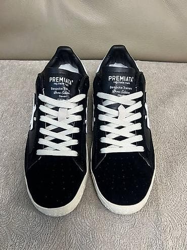 Личные вещи: Кроссовки Premiata Bespoke Trainers (модель Steven) - Цвет: черный с — 3