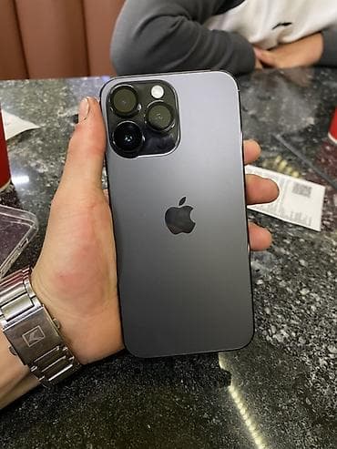 iphone 17 pro max бу: IPhone 14 Pro Max, Б/у, 128 ГБ, Black Titanium, Чехол, 84 % — 2