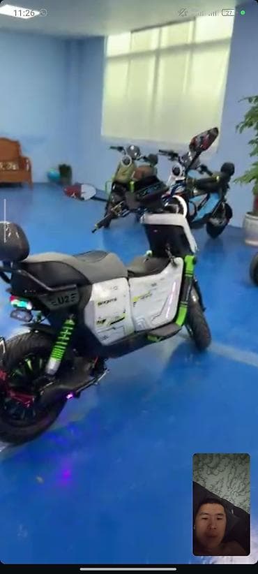 корзина цена: Электрический скутер (городской e-moped)🔋 Мотор: 2000W ⚡ Чыңалуу: 72V — 7
