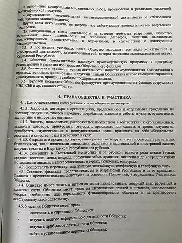 бишкнк: Продается ОсОО Охранно-детективное агентство. Непрерывная деятельность — 4