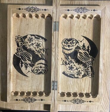 Шахматы нарды шашки. От в одном. Ручная Работа!!! Фишки фигурки все в