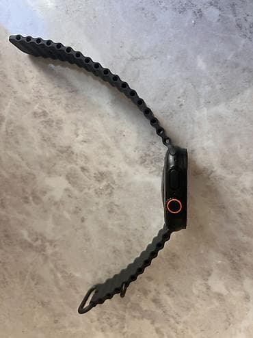 сары булун: Смарт‑часы Apple Watch (серия Ultra 2‑стиля) с черным ремешком Ocean — 5