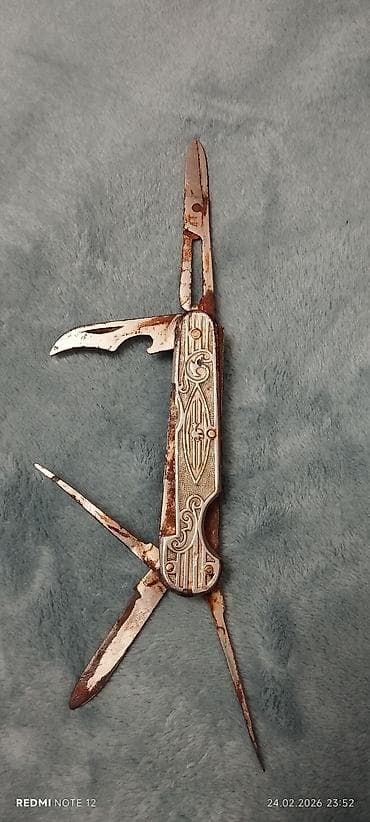 Ножи: Перочинный складной нож Ворсма СССР б/у отсутствует большое лезвие и — 3