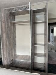 двухъярусные железные кровати бу: Уктоочу бөлмө гарнитуру, Колдонулган, Эки кишилик керебет, Шкаф, Комод, Кыргызстан, Жыгач, Өзү алып кетүү, түсү - Боз — 4