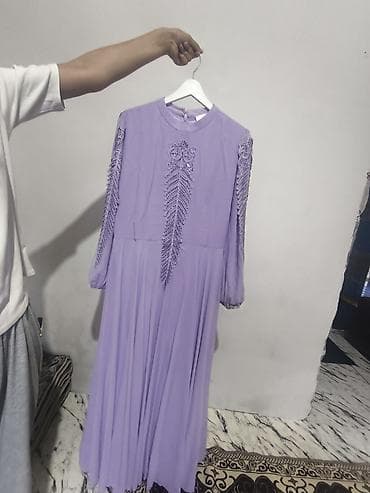 көйнөк женский: Вечернее платье, Длинная модель, С рукавами, XL — 1