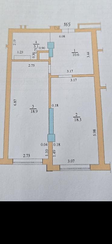 3 комнаты, 55 м², Джал мкр (в т.ч. Верхний, Нижний, Средний) Элитка, 7 этаж, Дизайнерский ремонт — 3