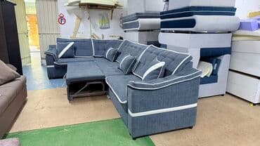 удобный диван: Угловой диван, C подушками, Трехместный — 3