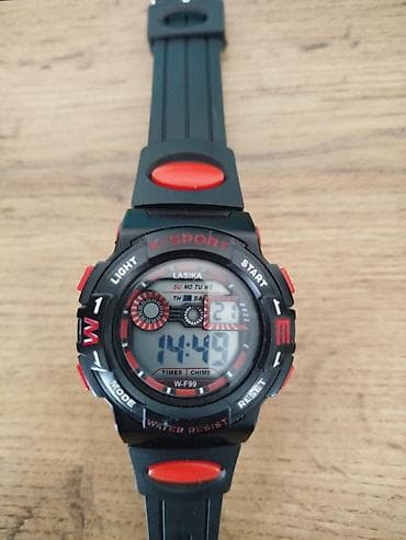 де косы: Спорттук сааттар саат, Таймер жана секунда өлчөгүч, Суу өткөрбөөчү, Балдага, Колдонулган — 1