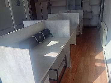 робочый городок: Комплект офисной мебели, Б/у, Тумба, ДСП, цвет - Серый — 3