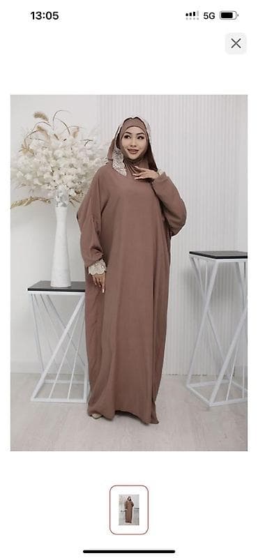 одежда для намаза: Женский молитвенный комплект в пол с капюшоном Все размеры есть - — 6