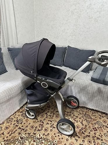 универсальные коляски stokke xplory: Коляска, Stokke, цвет - Черный, Б/у, Самовывоз — 3