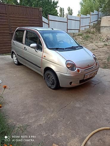 Унаа сатуу: Daewoo Matiz: 2002 г., 0.8 л, Кол менен иштөөчү, Бензин, Хетчбек — 3