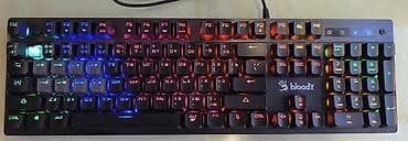 калонка блутус: Клавиатура, Bloody, Механическая, Проводное подключение, Размер: 100% — 3