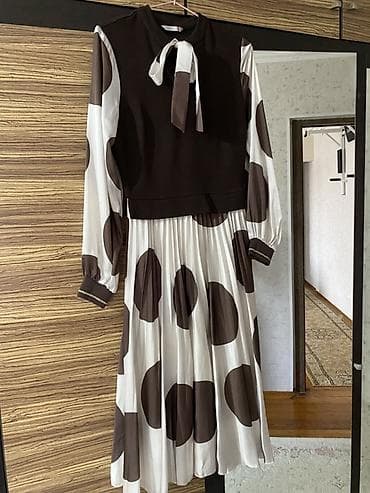 Платья: Повседневное платье, Турция, Осень-весна, Трикотаж — 1