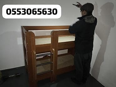 двухярусная кровать бу: Двухъярусная детская кровать, ЛДСП, цвет - Коричневый — 3