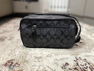 d 800: Барсетка, Coach, Материал: Комбинированный материал, Застежка на молнии, Б/у — 2