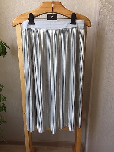 юбка mango: Плиссированная юбка с эффектом металлик Бренд: Mango Размер: M/L Цвет — 4