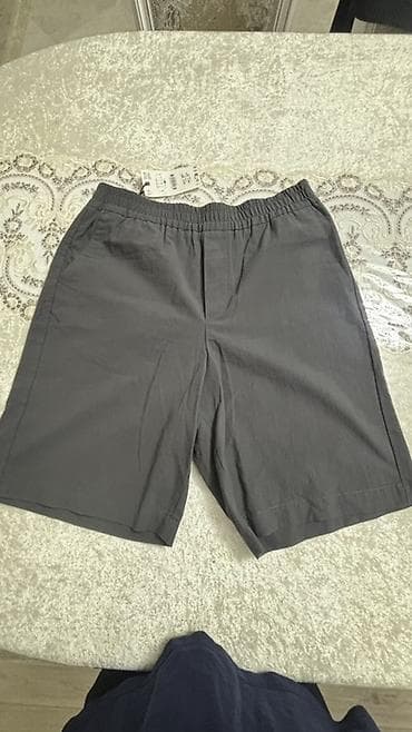 Мужские шорты, L, Zara, Новый, цвет - Серый, Самовывоз, Платная доставка