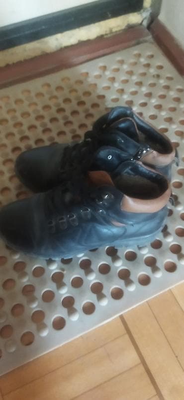 Мужские кожаные ботинки для активного отдыха/трекинга. - Материал