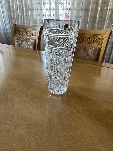 ваза стекло: Хрустальная ваза — 3