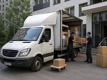Заказать Мерседес грузовой спринтер, Перевозка мебели, С прицепом