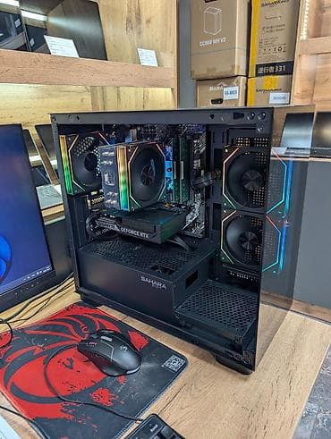 studio display: Компьютер, ядер - 12, ОЗУ 32 ГБ, Игровой, Б/у, AMD Ryzen 5, NVIDIA GeForce RTX 5060, SSD — 2