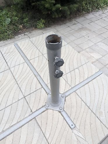 Навесной садовый зонт б/у, 1 шт на боковой опоре (козырёк-парасоля) — 7