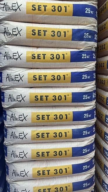 Плиточный клей: Клеевая смесь AlinEX SET 301, 25 кг - Универсальный плиточный клей — 2