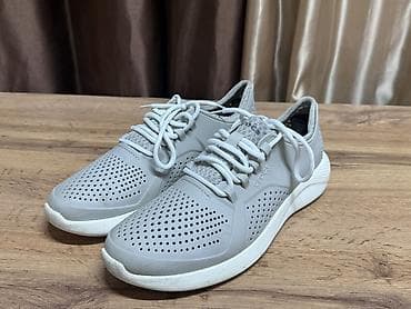 Личные вещи: Мужские кроссовки, 42, 42.5, Crocs, Б/у, цвет - Серый, Самовывоз — 2