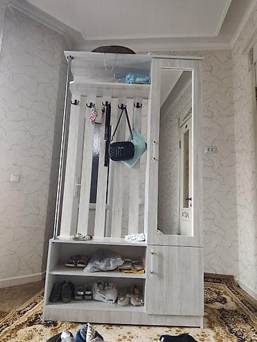 casa bella: Прихожая модульная в светло-сером дубе (лор/аш), компактная и — 1
