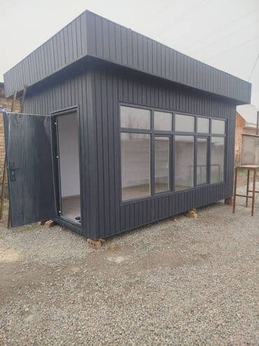 фасадные работы под ключ: Модульные павильоны/киоски из сэндвич‑панелей - Современный каркасный — 2