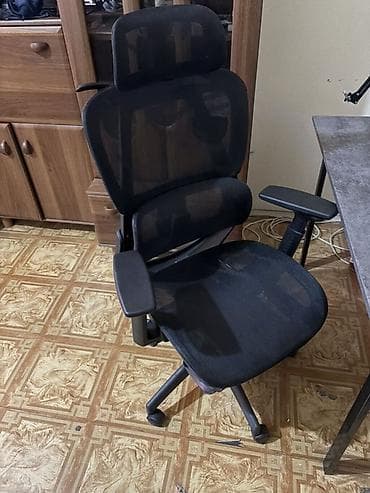 Стол жана отургуч комплекттери: Офис креслолор, Дөңгөлөктүү, түсү - Кара — 1